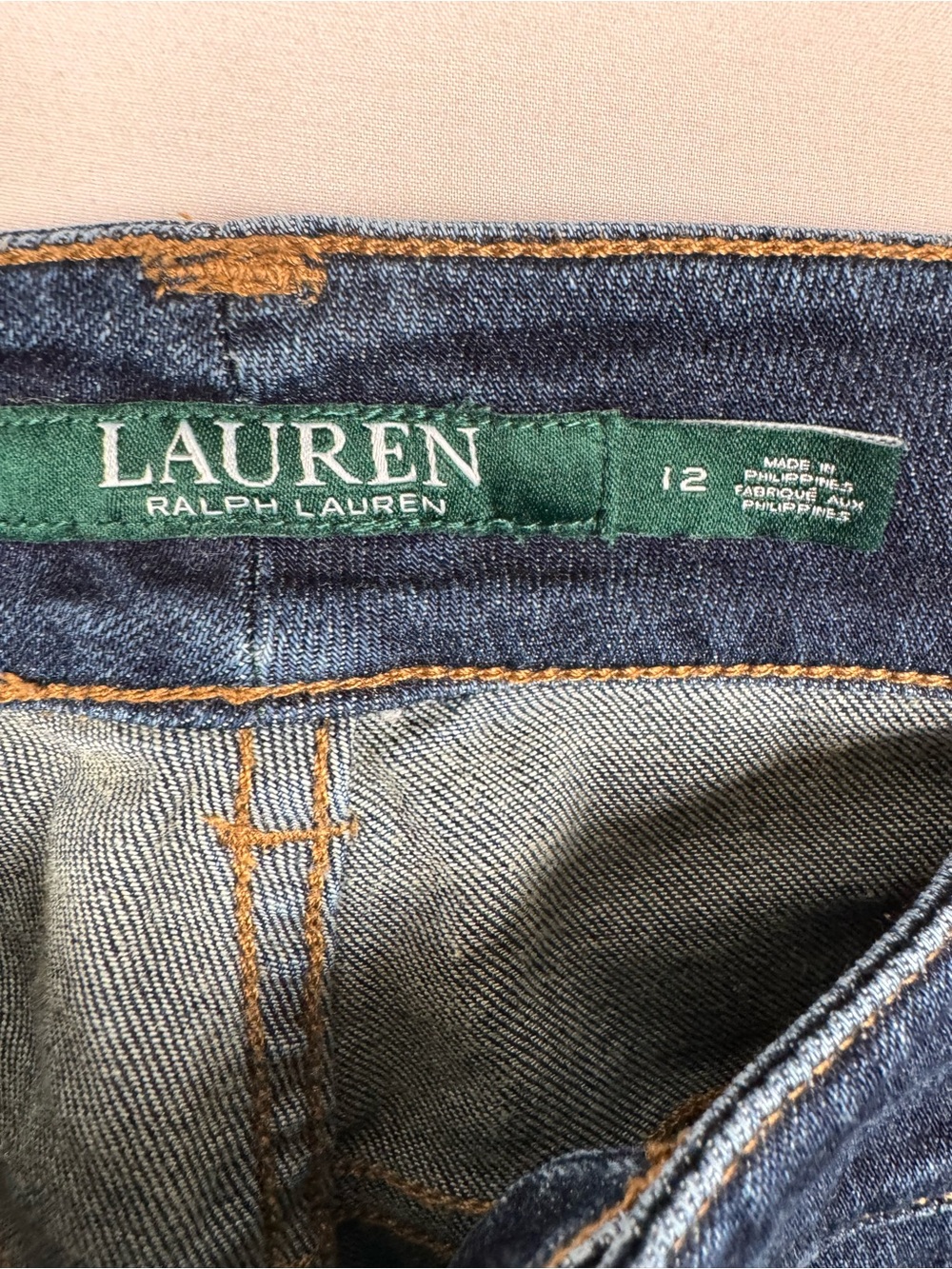 Lauren Ralph Lauren Premier Straight Leg Jeans Blue Women’s 12 - Picture 3 of 7